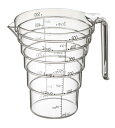 山崎実業 段々計量カップ レイヤー 500ML クリア 2547