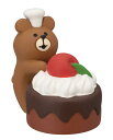 デコレコーポレーション concombre チョコケーキこぐま サイズ:約W3 D4.5 H4.2 ZCB-62567