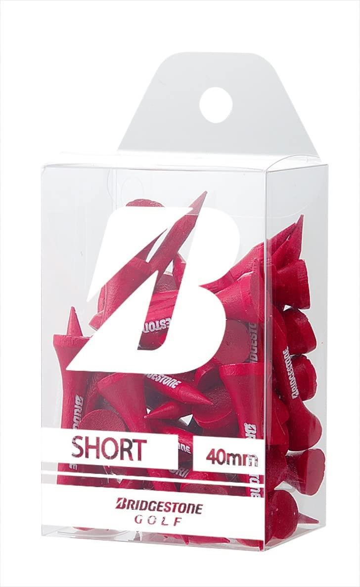 スタイル：ショート◆商品名：BRIDGESTONE(ブリヂストン) ゴルフ ウッドティー(ショート・43本入り) GAG302 レッド 2023年モデルサイズ・本数：全長40mm、43本入り素材：天然木説明定番のウッドティーの単色セット。4...