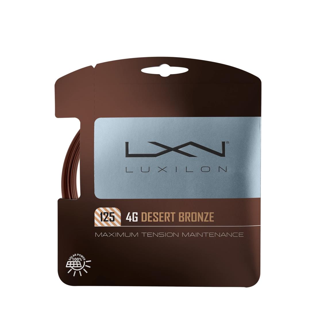 LUXILON(ルキシロン) テニス ストリング ガット 4G DESERT BRONZE 125 (4G デザートブロンズ 125) レッド×ブロンズ WR8309701125