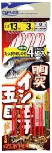 OWNER(オーナー) 仕掛け 胴突イシモチ五目 2本 赤バリ 14号 85cm N-3660