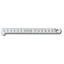 新潟精機(Niigataseiki) SK 日本製 フック付スケール 快段目盛 150mm 目盛上下段1mmピッチ FS-15KD