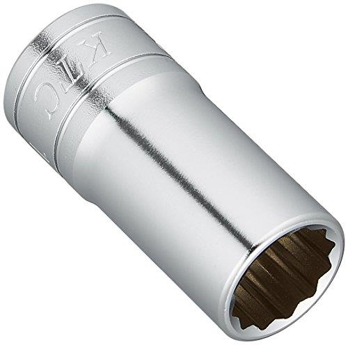 京都機械工具(KTC) 9.5mm (3/8インチ) セミディープソケット (十二角) 12mm B3M12W