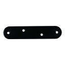 ダイドーハント (DAIDOHANT) (補強金物) ブラック 一文字 小 (木ネジ付) I型 鉄 (W)16x(A)72x(B)72mm (4個入) 6272...