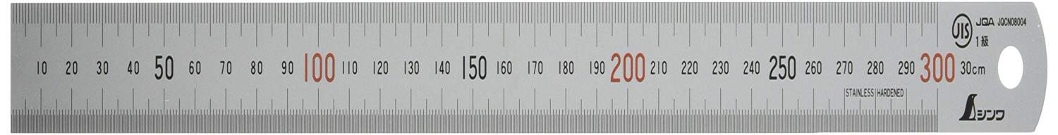 シンワ測定(Shinwa Sokutei) マグネチックスケール シルバー 30cm 13528