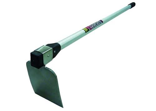 【柄と頭が固定式なので打ち付け不要】楽々印 超軽量開墾鍬 ステンレス 1050mm柄