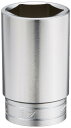 京都機械工具(KTC) 9.5mm (3/8インチ) ディープソケット (六角) 17mm B3L17