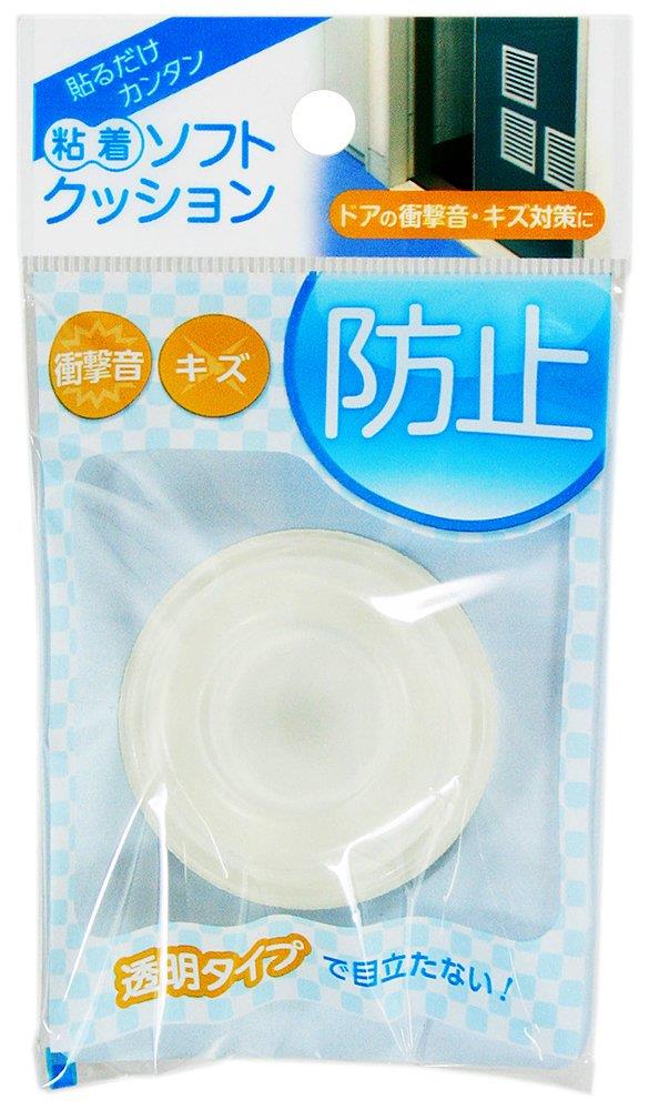 和気産業 粘着 ソフトクッション 透明 丸型45.7mm 傷防止 衝撃 透明ウレタン CN-019 1個入