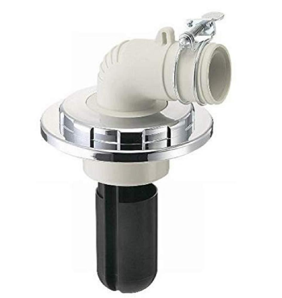 SANEI 洗濯 機排水トラップ 防臭 メッキ付き VP・VUパイプ兼用 推奨開口寸法62mm~70mm H5500M-50