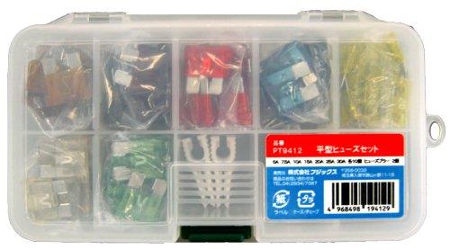 FUJIX フジックス 平型ヒューズセット プラー2個付 5~30A 各10個 品番 PT9412