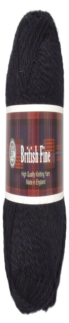 パピー ブリティッシュファイン 毛糸 中細 17 ブラック 系 25g 約116m 10000149