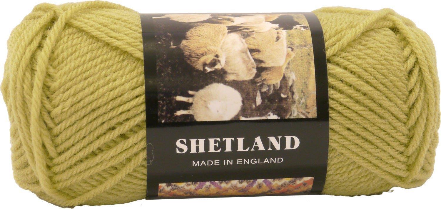 パピー シェットランド 毛糸 並太 Col.48 黄緑 系 40g 約90m 10000523