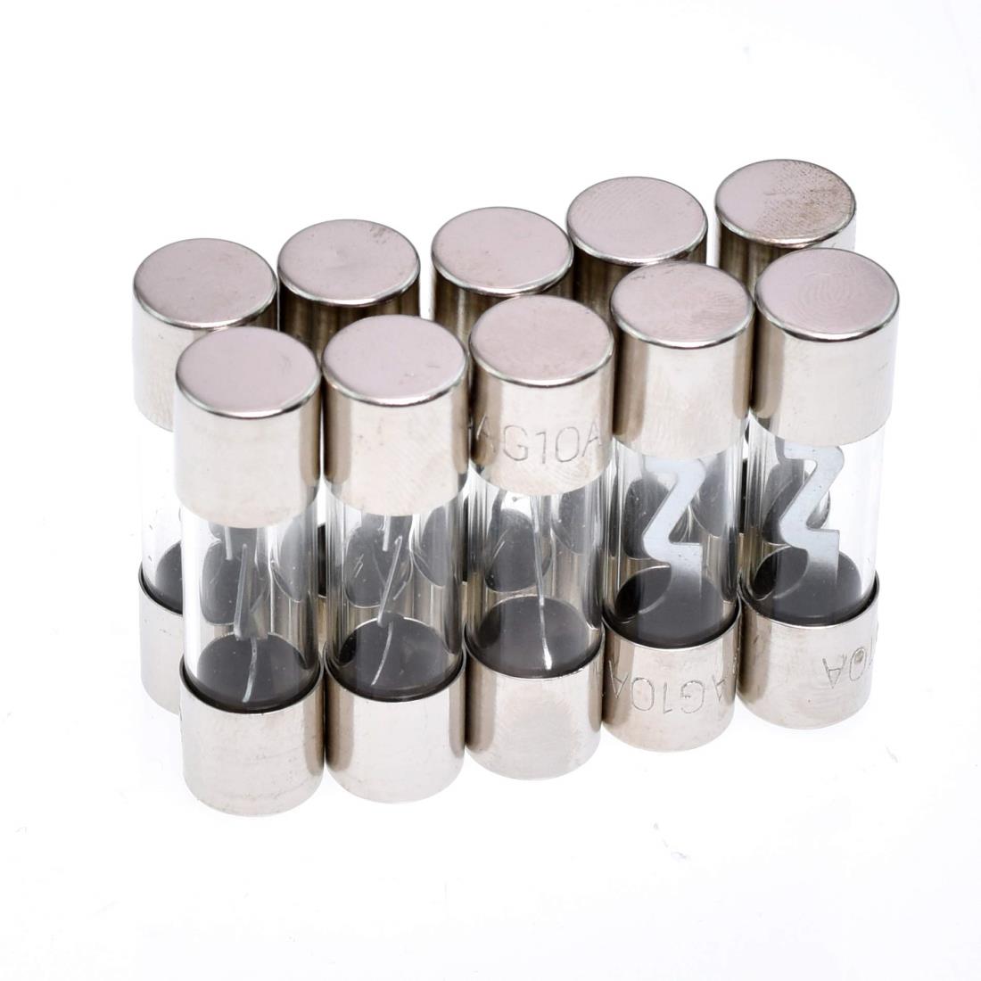 Conext Link AGU10-10 ニッケル10アンペアAGUヒューズ10個 10 Amp