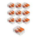 JAPPY ワンタッチコネクタ クリアタイプ 電極数2本 WFR-2BP-JP 10個(2)