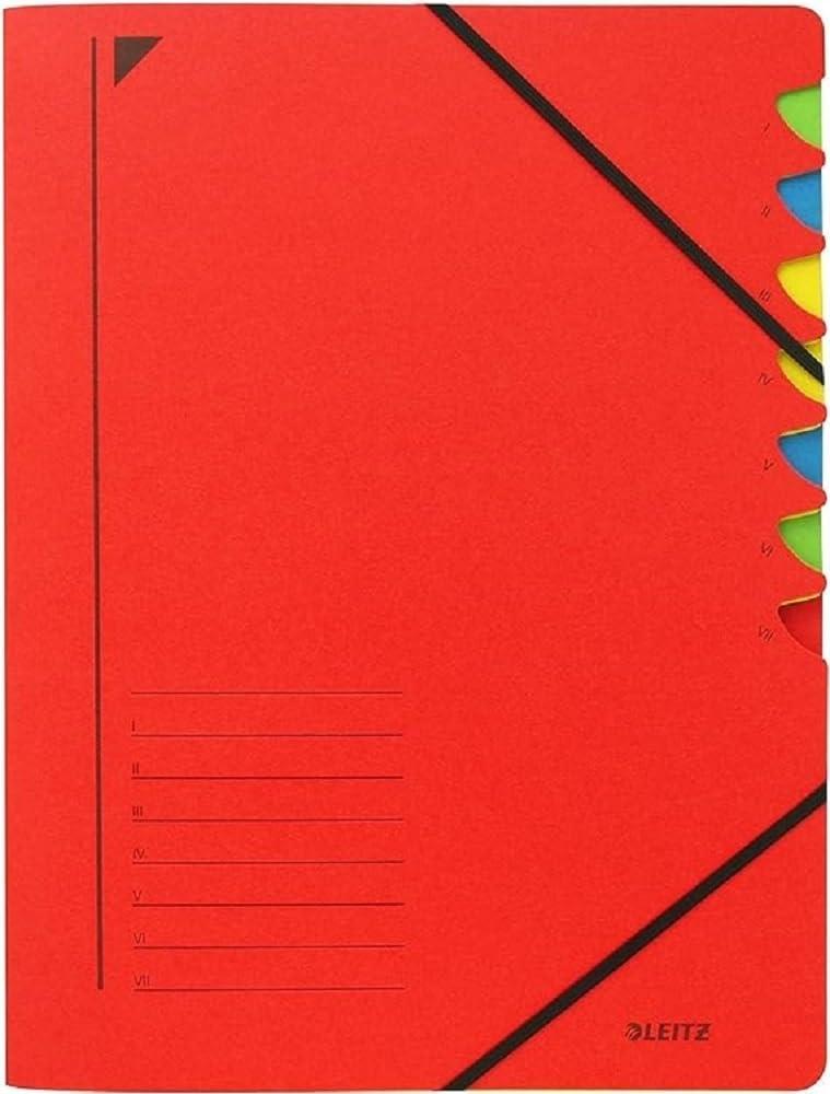 LEITZ ライツ パートファイル 7 A4 レッド A4 3907-00-25