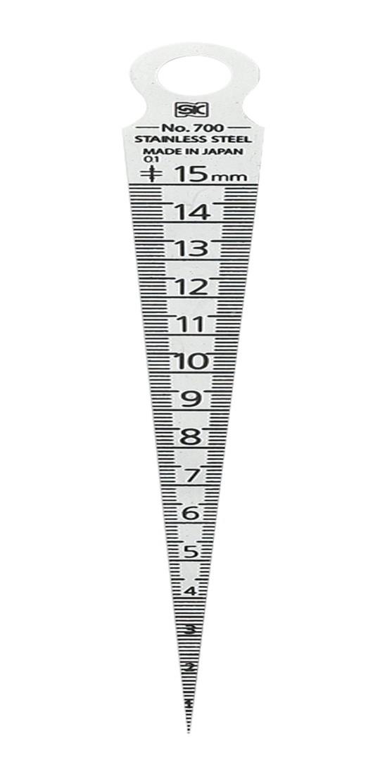 新潟精機(Niigataseiki) SK 日本製 テーパーゲージ #700 1-15mm 1.2mm厚 TPG-700A