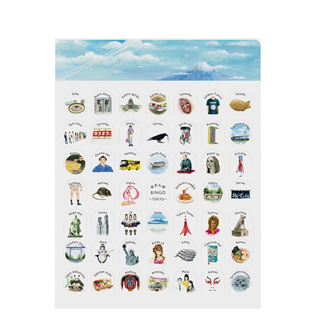 ラボクリップ ブンケン ビンゴカード おさんぽビンゴ TOKYO OE-SA-0016