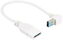 変換名人 USB3.0 延長ケーブル 20cm Aオス端子・上L型 USB3A-CA20UL