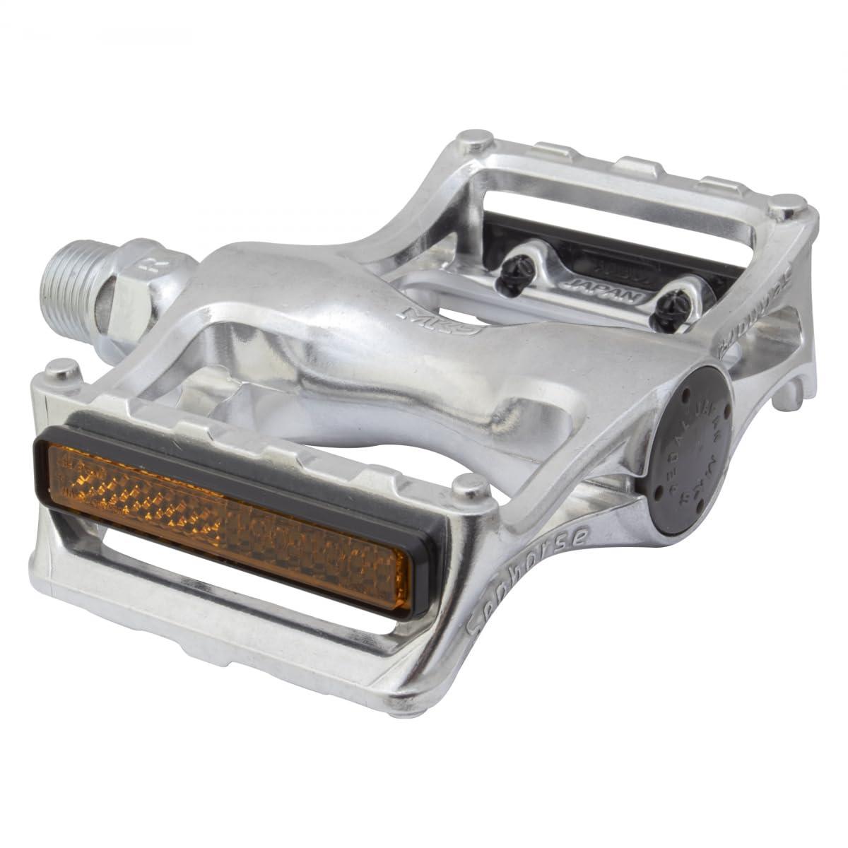 MKS(三ヶ島製作所) 自転車 ペダル Seahorse (シーホース)シルバー