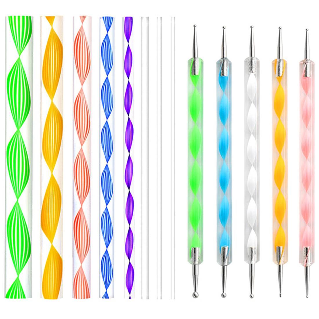 DanYun ドット絵道具 13本セット 曼荼羅 ペン ドットペン ドット棒 マンダラ ドット ツール マンダラロック絵画 ネイルアート 初心者 子供