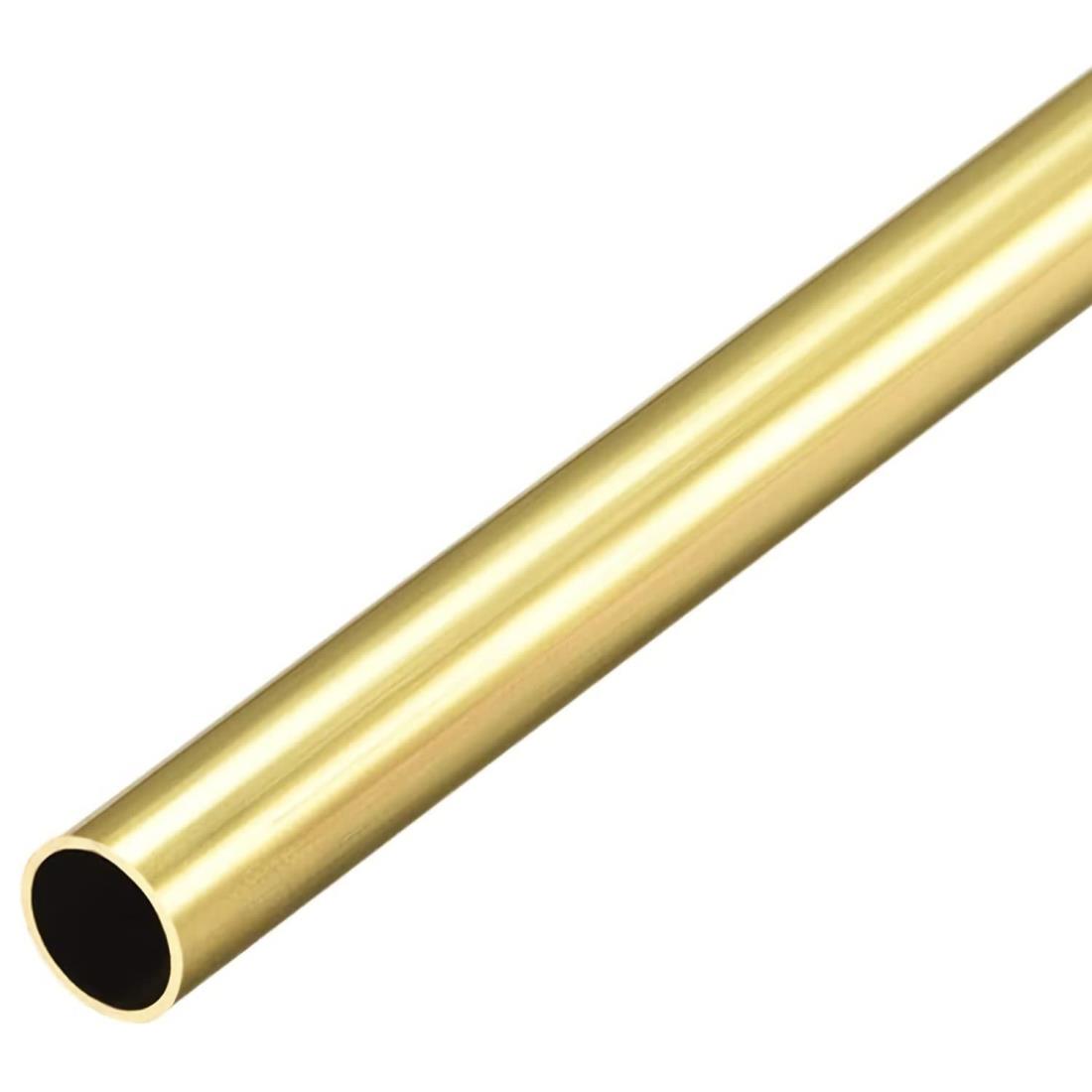 1本入 真鍮丸管 300mm長さ 外径9mm 壁厚さ0.5mm シームレスストレートパイプチューブ 真鍮 丸パイプ 8m..