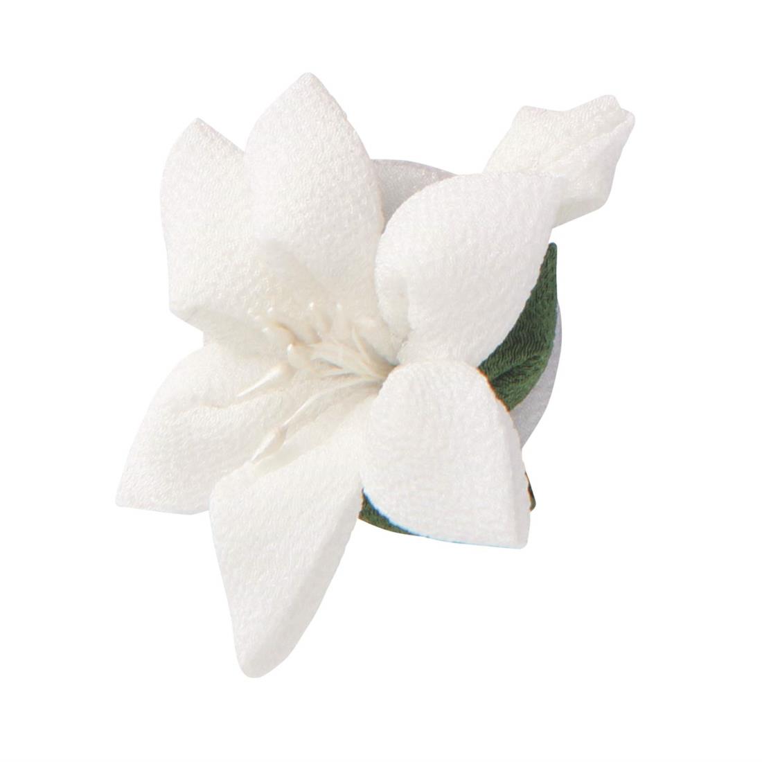 オリムパス製絲(Olympus Thred) はじめてのつまみ細工 キット ゆりのブローチ H7×W6×D4cm OLY-TZ8A