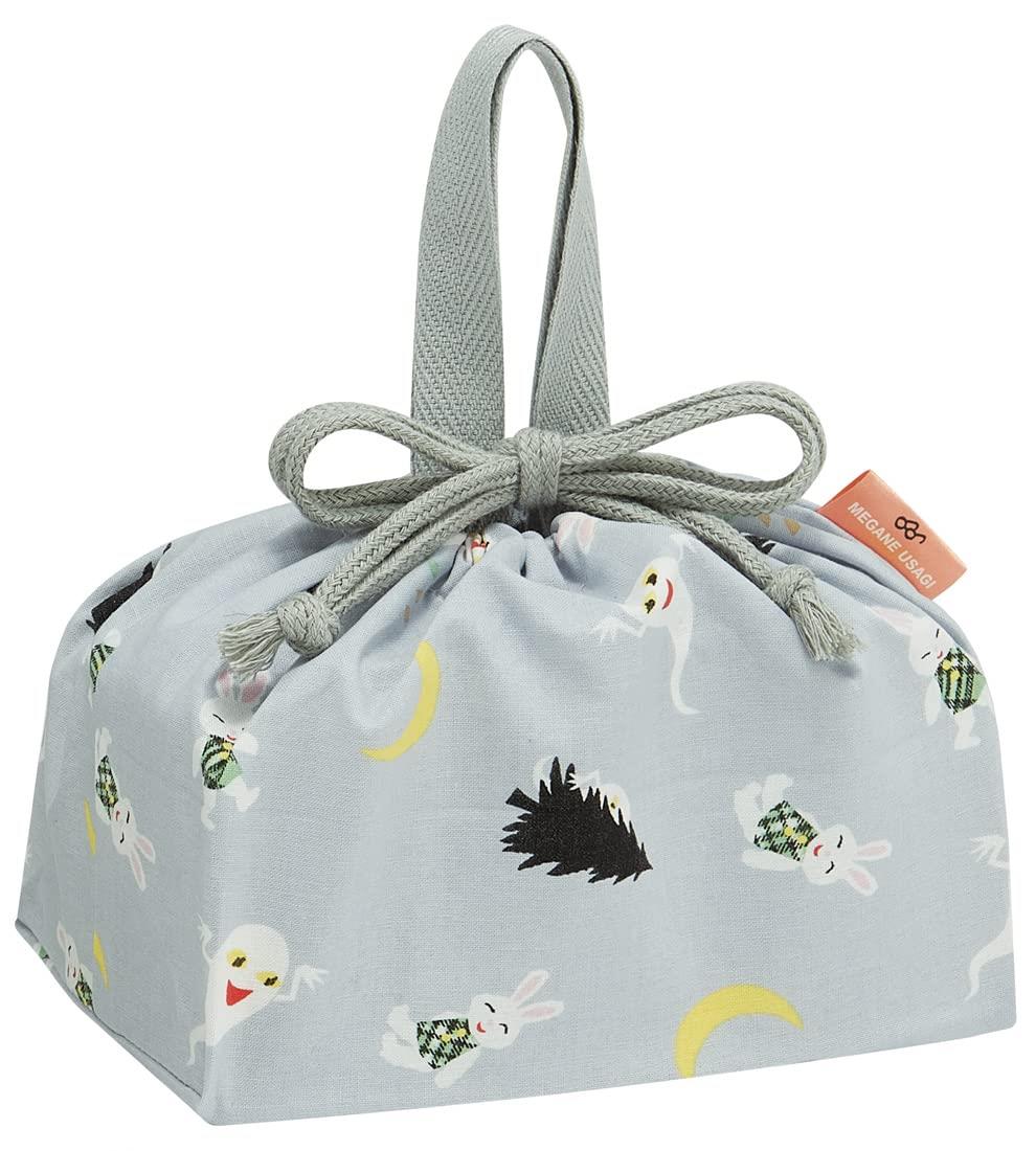 スケーター(Skater) 子供用 お弁当 巾着袋 マチ付き キッズ 日本製 めがねうさぎ 男の子 女の子 KB7