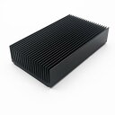 ヒートシンク 大型 冷却 フィンアルミ 120 x 69 x 27mm クーラー 27 フィン 冷却板 オーディオファン放熱板コンピュータ用LEDチップルーター電源充電器 黒色(2)