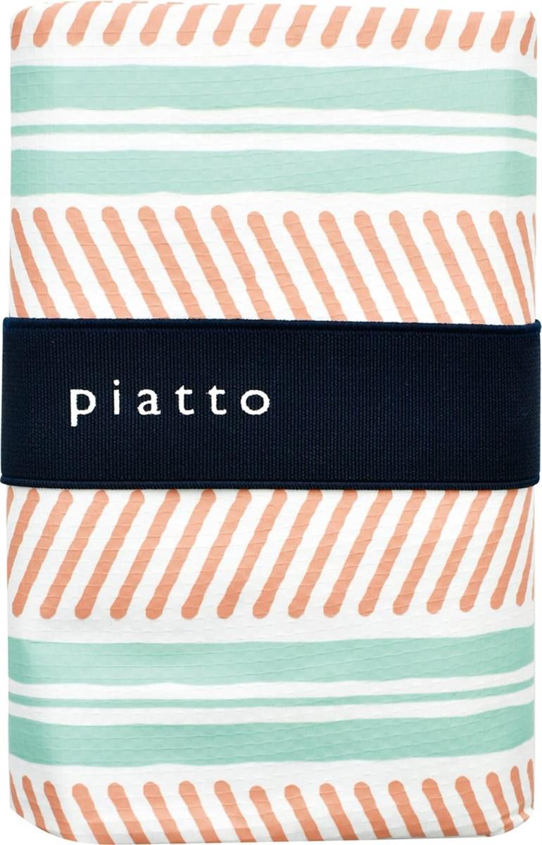 現代百貨 piatto レジャーシート MINT ラインボーダー A681MT