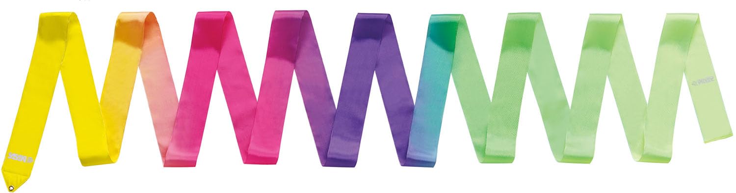 ササキ(SASAKI) 新体操 手具 リボン 国際体操連盟認定品 日本体操協会検定品 アートグラデーションデザインリボン 長さ5m AG027 MJ-715AG-F