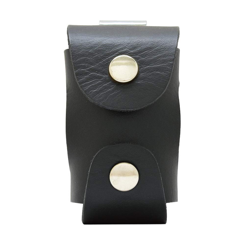 Tabata(タバタ) ゴルフ ボールケース ボールポーチ 2個 本革 ゴルフラウンド用品 本革製ボールホルダー ブラック GV0884