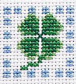 オリムパス製絲(Olympus Thread) キー・リングししゅうキット クローバー KS-9