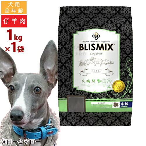 ブリスミックス 犬用 ラム 中粒 1kg 