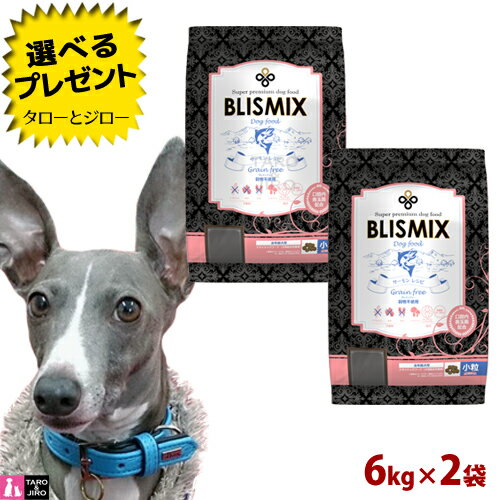 【ポイント10倍】ブリスミックス 犬用 グレインフリー サーモン 小粒 6kg×2袋 プレミアム ドッグフード