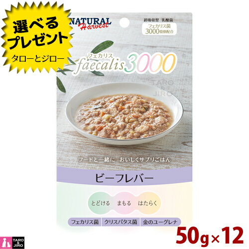 Other - 【在庫限り販売終了】【ポイント10倍】 【選べるおまけ付】 ナチュラルハーベスト フェカリス3000 ビーフレバー 50g×12袋 総合栄養食 ドッグフード 犬用 ウェットフード