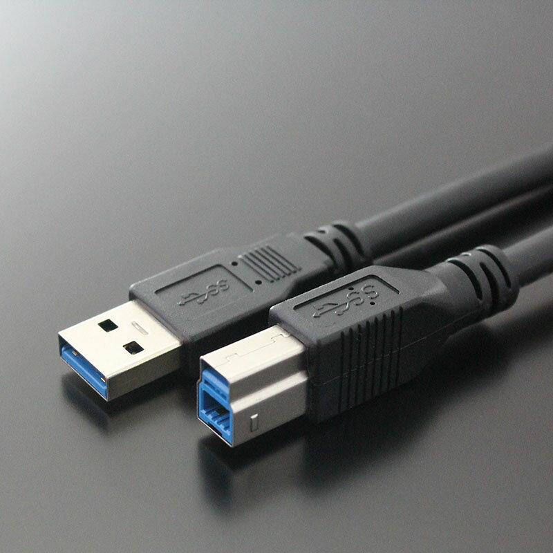 USB3.0ケーブル　3M　Super Speed　高速データ転送　USB3.0対応　A-Bタイプ　ブラック　CBU30-AB-3MB