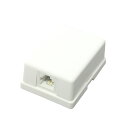 モジュラー、電話用ローゼット 6極4芯 RJ11/12 1ポート ネジ止めタイプ CRS11-6P4C1J TARO'S