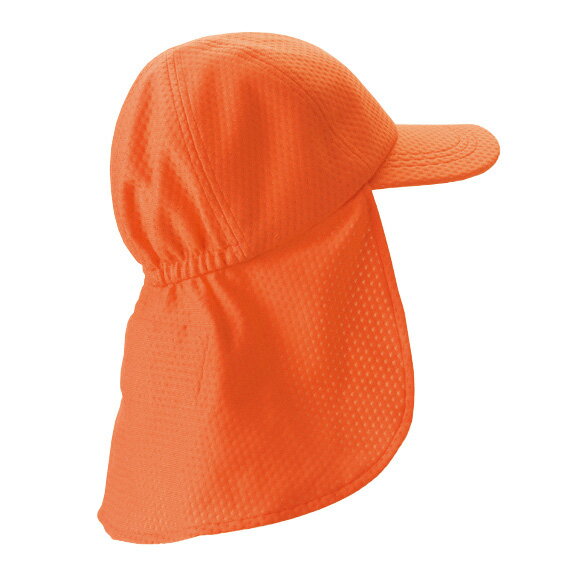熱中症対策 熱中症 UV 紫外線対策 子ども 幼児 ジュニア キッズ用 フラップ帽子 暑さ対策 猛暑 夏バテ防止 予防グッズ 気化冷却効果 橙 オレンジ Coolbit クールビット WR-CM703S-ORG 送料無料