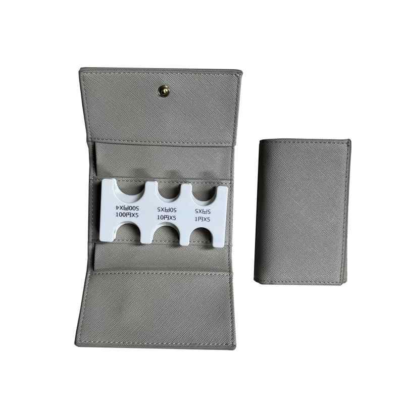 LOHGOU 3つ折りコインホルダー付きPUレザーコインケース 財布 小銭入れ コインケース 三つ折り 硬貨入れ 男女兼用