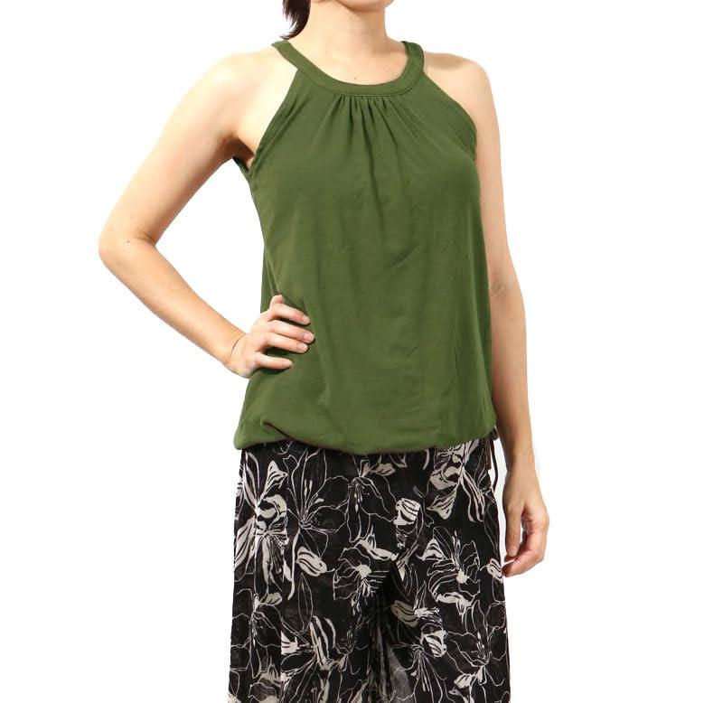 [パネットワン] [Pane(t) one ヨガウェア カップ付 ドレープアメリカンカプリタンク レディース おうちヨガ