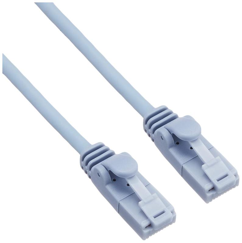 エレコム LANケーブルツメが折れない スーパーフラット CAT6準拠 ブルー