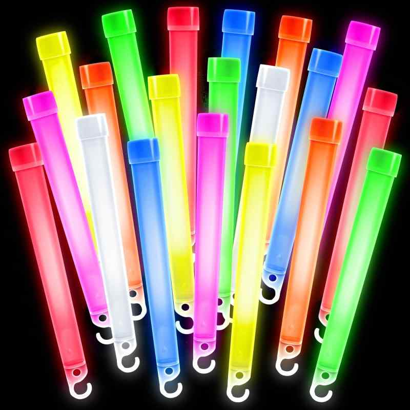 ケミカルライト ペンライト 20本セット ライブコンサート 使い捨て 結婚式 長時間発光タイプ イベント用 夏祭り 学園祭 文化祭 花火大会 クリスマス 夜遊び