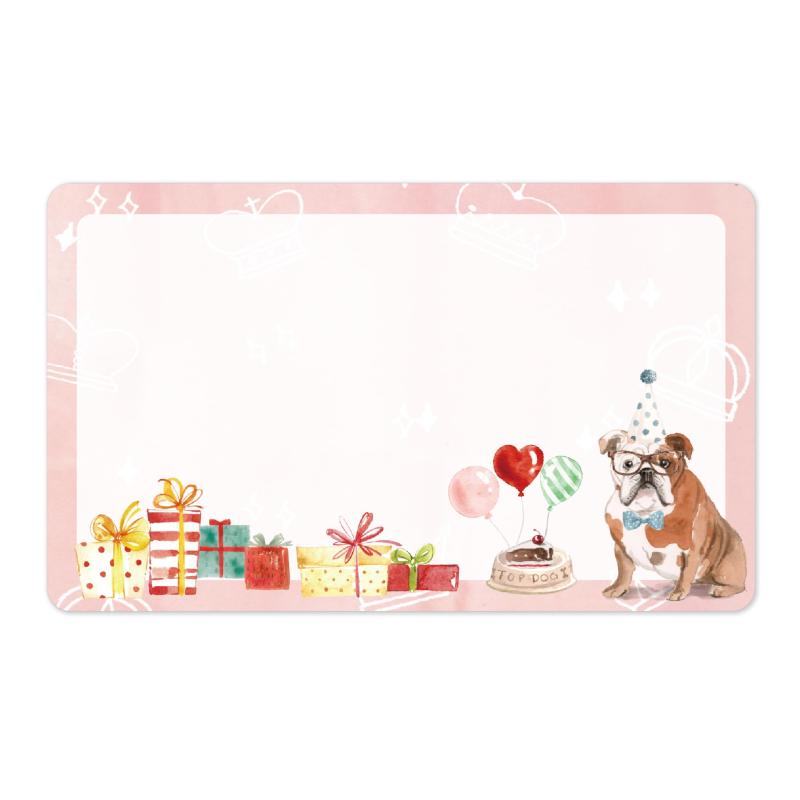 Other - gift-ippo メッセージカード ミニ 100枚 名刺サイズ 感謝 ミニカード 挨拶 サンキュー カード 犬