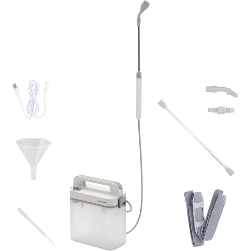 【2024年度グッドデザイン賞受賞】高儀(Takagi) EARTH MAN 3.7V 充電式 噴霧器 5L GSP-3.7LiA 内蔵バッテリー 消毒 除草剤 散布 除草 防除 肩掛け 手持ち ボディラインにフィット R型形状 スクエア式デ