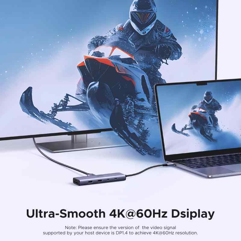 UGREEN Revodok 109 USB Cハブ 9-IN-1 【USB-A*2+USB-C*2】USB3.0ハブ 4K 60Hz HDMIハブ Type-C PD100W 急速充電 5Gbps高速転送 SD Micro SD/TFカードリーダー 付