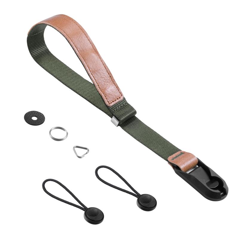 [Cobby] リストストラップ ハンドストラップ 磁気バックル アンカー設計 一眼レフ・ミラーレス用 円形・三角リング付