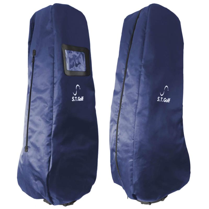 【20秒で取付可能 取付やすさNo.1】キャディバッグ ゴルフバッグ カバー S.T.Golf ゴルフバッグカバー ゴルフ トラベルカバー 9.5型 48インチ 推奨 10型 も対応 衝撃や摩擦に強い 1680Dポリエステ