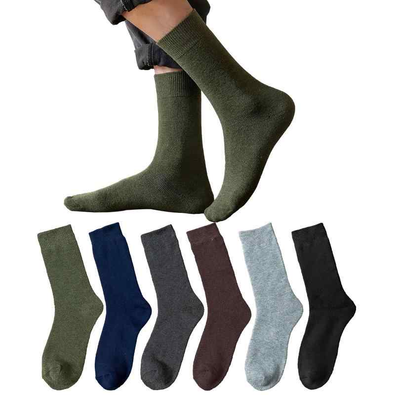 楽天タロットマスター[DsHome] 6足セット 靴下 メンズ 秋 冬 あたたかい ルーム ソックス 綿 あったか 靴下 暖かい 裏起毛 厚手 くつした 吸汗速乾 防寒 部屋着 通勤 温かい 室内 アウトドア 25~29cm