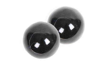 天然石 健身球 ストレス 運動不足 トレーニング グッズ 2個セット ブラック