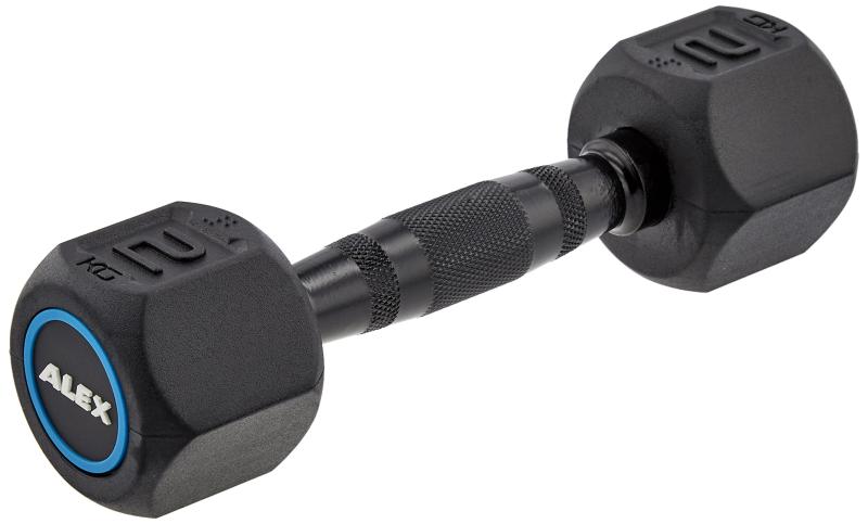 ALEX アレックス ラバーHEXダンベル 2kg DB-HRD-BL-2K